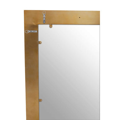 Gold Finish Rectangular Wall Mirror | Grenoble