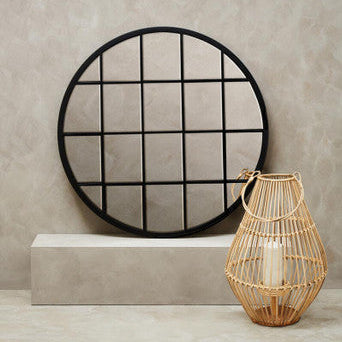 Descartes Round Metal Wall Mirror
