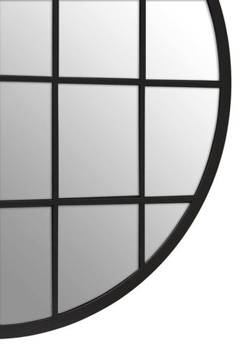 Descartes Round Metal Wall Mirror