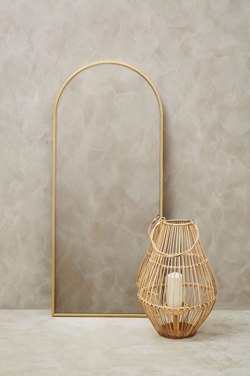 Gold Finish Wall Mirror | Descartes