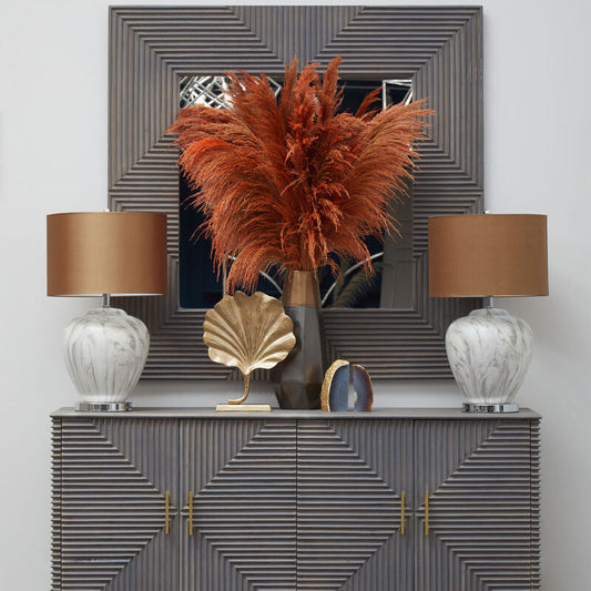 Grey Wash Mango Wood Wall Mirror | Suar