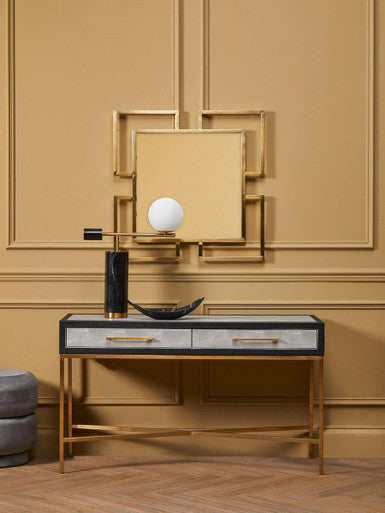 Allure Brushed Gold Small Wall Mirror