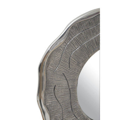 Small Oak Effect Silver Wall Mirror | Silva