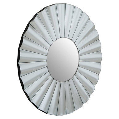 Jade Round Silver Wall Mirror