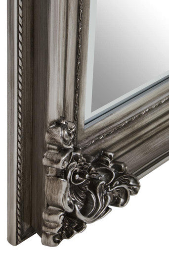 Lora Silver Wooden Frame Wall Mirror