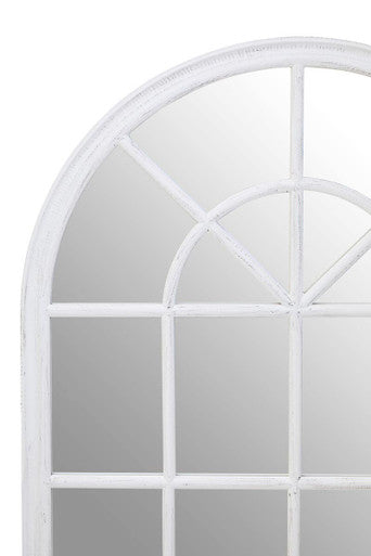Lovida 90X135Cm Arched Wall Mirror White Wooden Frame