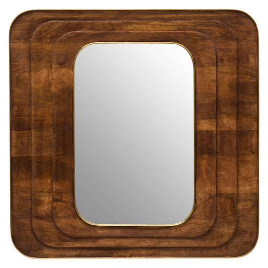 Sangar Mango Wood Carved Wall Mirror