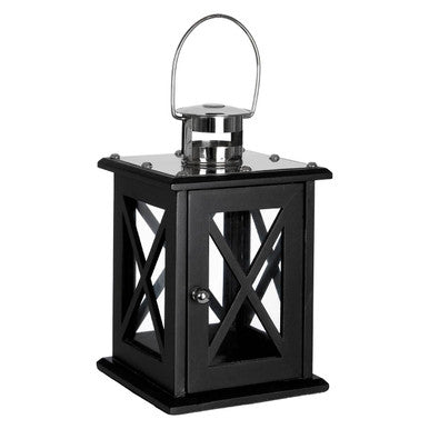 Small Black Criss Cross Lantern | Hampstead