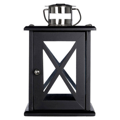 Small Black Criss Cross Lantern | Hampstead