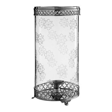 Hurricane Candle Holder with Nickel Finish | Fizzah