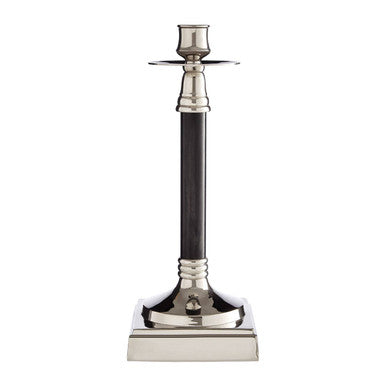 Nickel and Black Finish Candle Holder | Riya