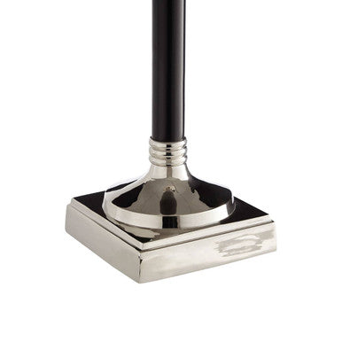 Nickel and Black Finish Candle Holder | Riya