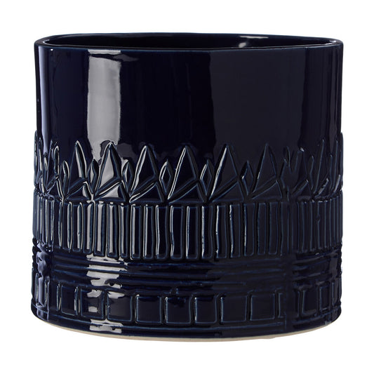 Petra Blue Finish Planter