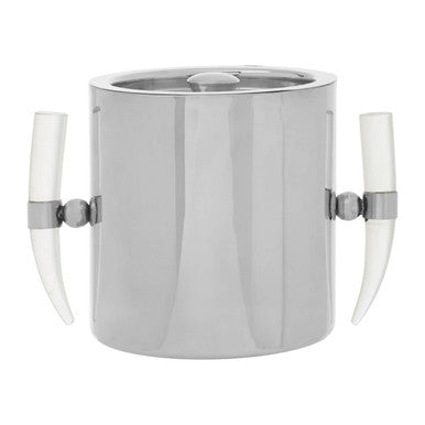 Stainless Steel Ice Bucket with Acrylic Horn Handle | Herne