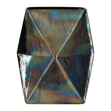 Large Oil Slick Glass Candle Holder | Rambia