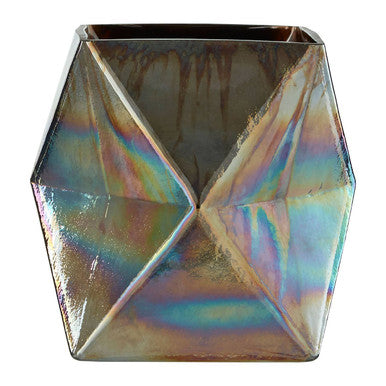 Small Oil Slick Glass Candle Holder | Rambia