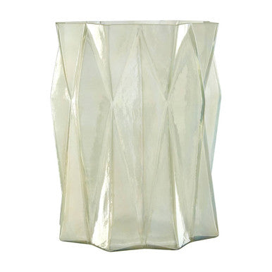 Large Iridescent Glass Candle Holder | Rambia