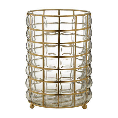 Large Blown Glass Hurricane Lamp | Martina