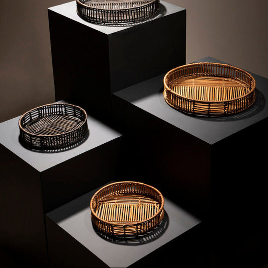 Batu Set Of 2 Natural Rattantrays