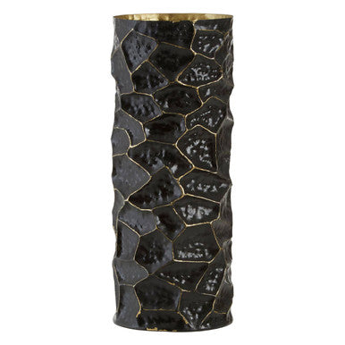 Black and Gold Large Vase | Akola