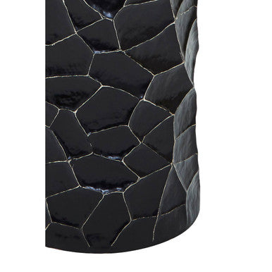 Akola Large Floor Standing Hurricane Candle Holder In Black