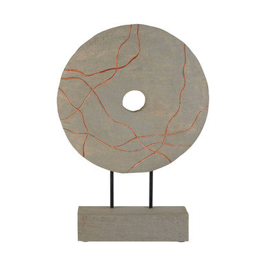 Vena Round Wooden Sculpture