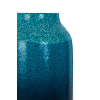 Domo Blue And White Earthenware Vase