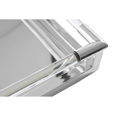 Lucita Silver Finish Rectangular Tray