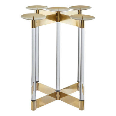 Gold Finish Candelabra | Lucita