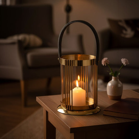 Astro Small Gold Finish Lantern
