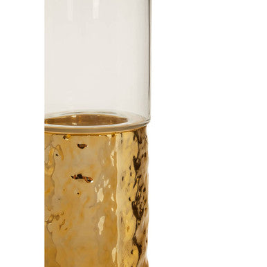 Small Pillar Gold Candle Holder | Martele