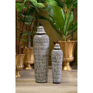 Punto Large Ceramic Jar