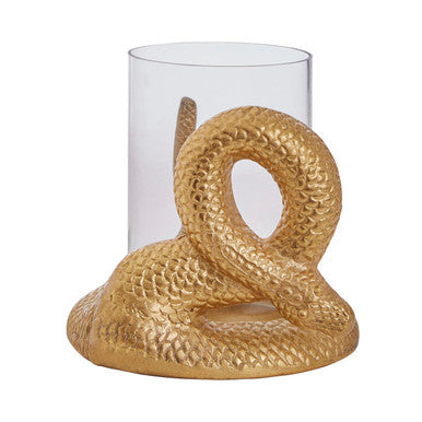 Gold Candle Holder | Serpent