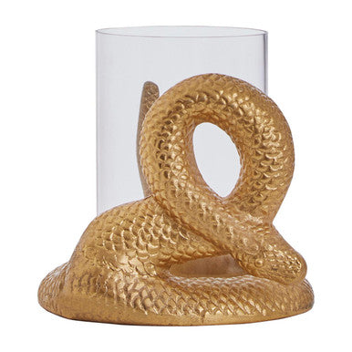 Gold Candle Holder | Serpent