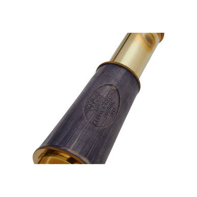 Brass and Black Leather Effect Tapered Telescope | Churchill