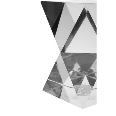 Set of 2 Crystal Geometric Bookends in Grey Finish | Carrie