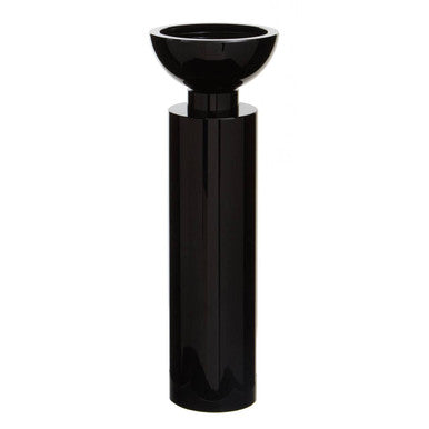Large Black Crystal Candle Holder | Carrie
