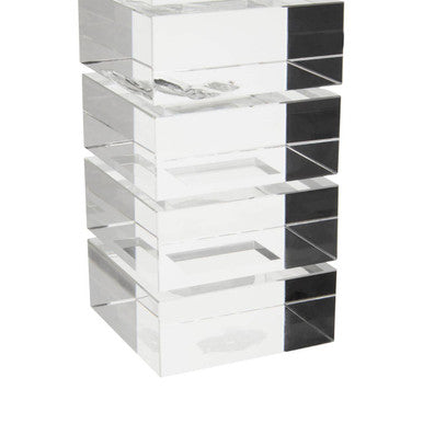 Clear Finish Small Candle Holder | Carrie
