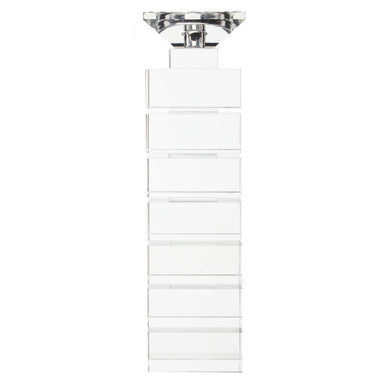 Clear Finish Large Candle Holder | Carrie