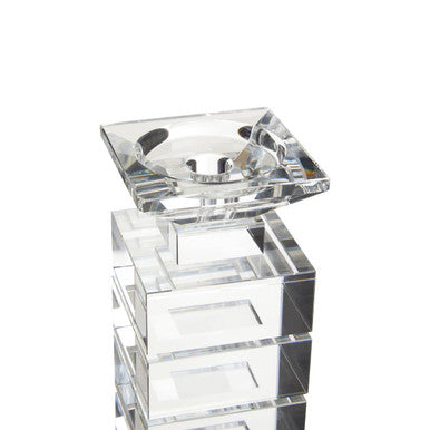 Clear Finish Large Candle Holder | Carrie