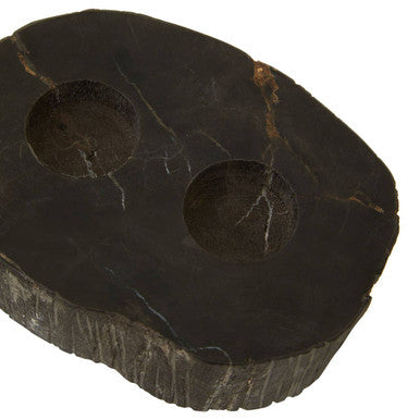 Petrified Wood 2 Tealight Holder | Relic