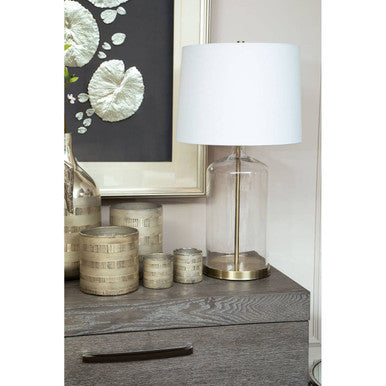 Briella Small Glass Candle Holder