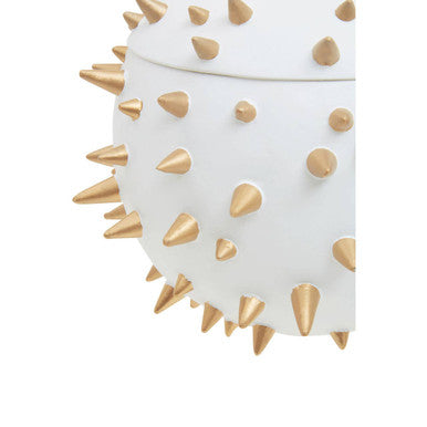 White and Gold Spikes Small Box | Picos