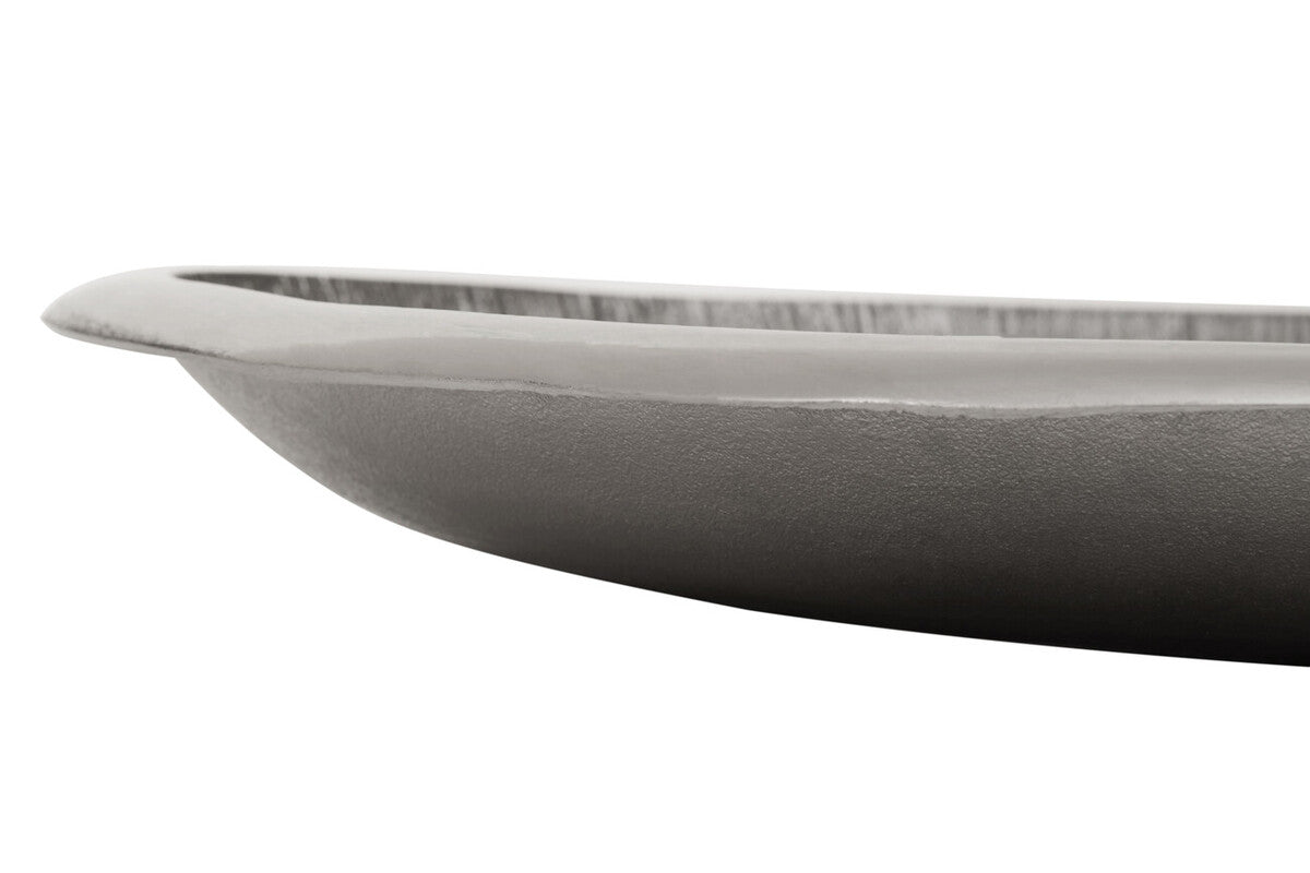 Large Oak Effect Silver Bowl | Silva