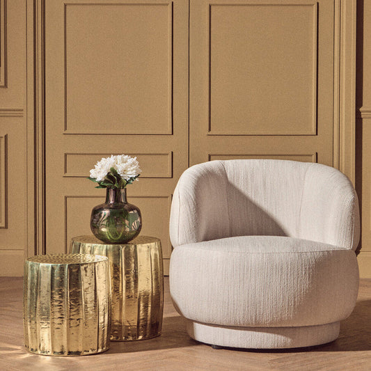 Herbie Green and Gold Small Glass Vase