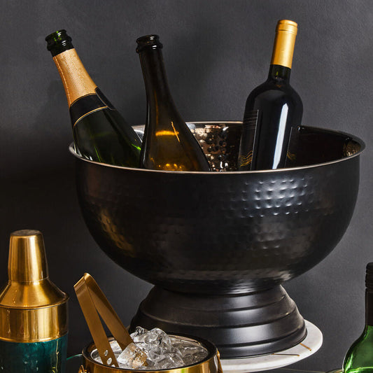 Ankara Black Finish Champagne Bowl