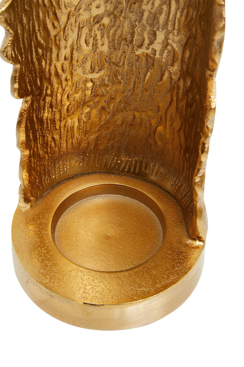 Dion Small Ombre Silver and Gold Finish Candle Holder