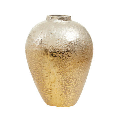 Dion Small Ombre Silver and Gold Finish Vase