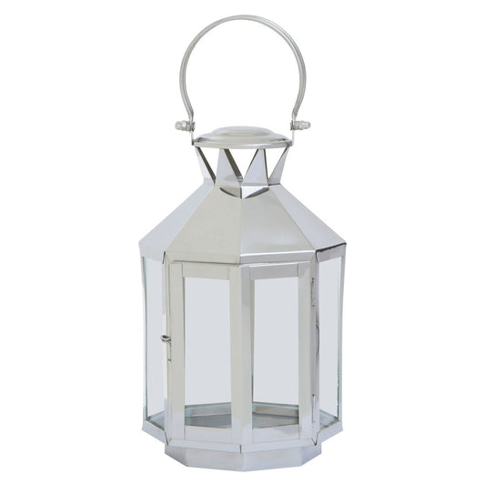 Small Silver Steel Lantern | Herber
