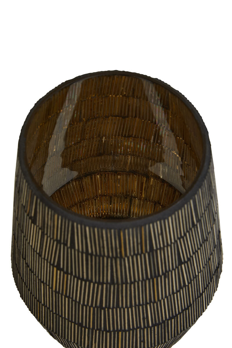 Gaia Mosaic Glass Large Candle Holder